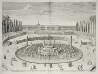 Brunnen von Latone in Versailles, 1714, aus 